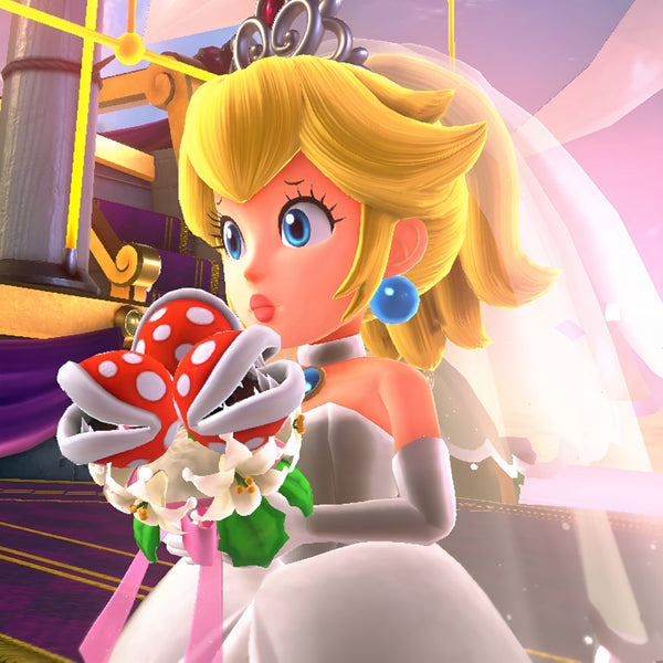 Nintendo Peach Wedding Outfit discount Super Mario Odyssey Amiibo Figure