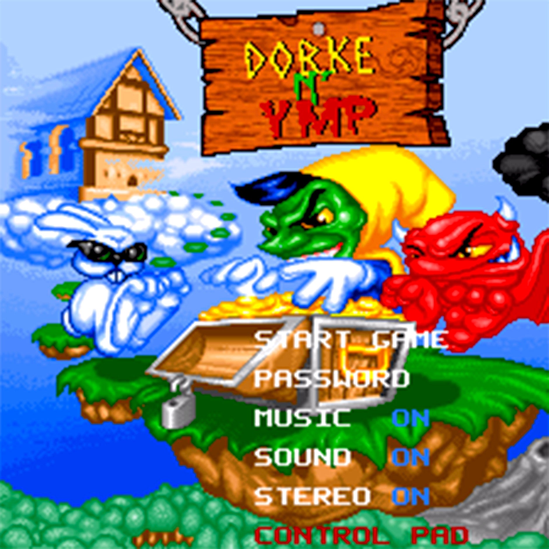 Dorke and Ymp SNES Super Nintendo Game