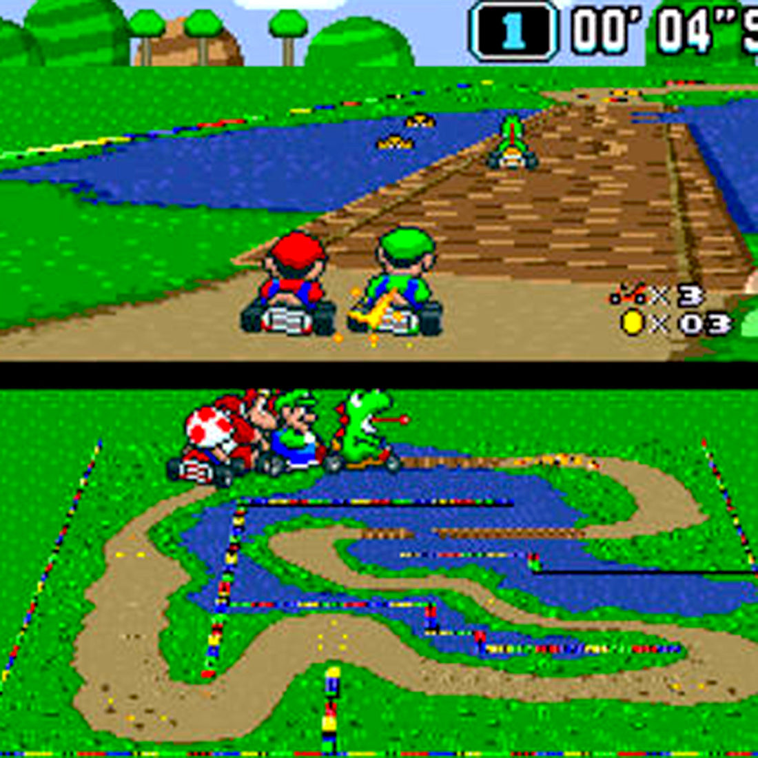 Super Mario Kart Snes Super Nintendo Game 2353